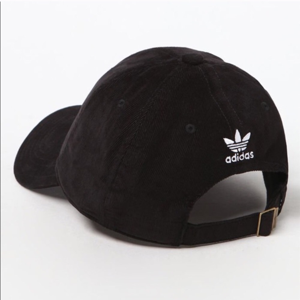 Adidas Originals black corduroy baseball cap NWT - Picture 2 of 8